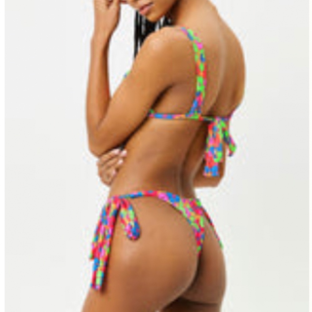 Frankie's Bikinis Groovy Print Bikini Bottom